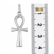 Minimalista ezüst ankh medál  40 mm