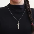 Aszklépiosz botja medál, nyaklánccal