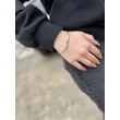 Elegáns merev szelvényes karkötő, ezüst ékszer