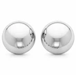 Ezüst félgömb fülbevaló 12 mm minimalista elegáns női ékszer