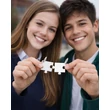 kettétörhető ezüst puzzle medál szerelmes pároknak a Heim Ékszer webáruháztól