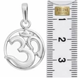 Spirituális Ohm, Aum jel medál, ezüst védő ékszer