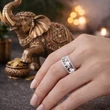 Elefánt mintás ezüst gyűrű részletgazdag kidolgozás 925 sterling ezüst  a Heim Ékszer webáruháztól