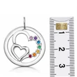 30 mm átmérőjű ezüst csakra medál