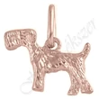 Rose arany foxterrier kutya medál Heim Ékszer webáruház
