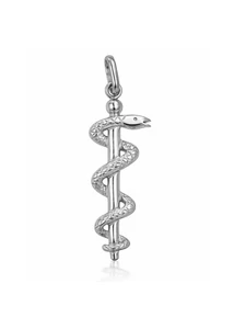 Ezüst aszklépiosz botja medál