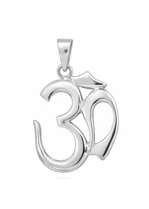 Nagy méretű ezüst AUM (Ohm) medál