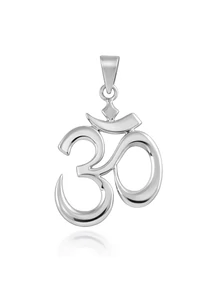 Ezüst AUM ( Ohm ) jel medál, védelmező medál