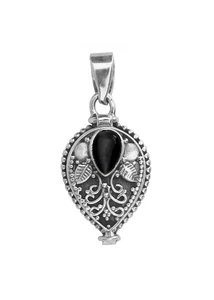 gyogyszertarto-nyithato-medal-fekete-csepp-kovel-ezust-ekszer-heim-ekszer-webaruhaz