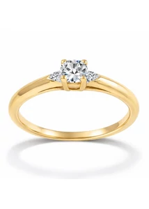 Arany kísérő gyűrű kövekkel a Heim Ékszer Webáruháztl
