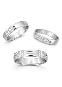 5 mm széles ezüst Atlantiszi gyűrű