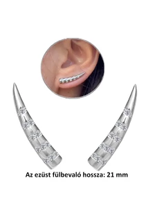 Bőségszaru fülbevaló, ezüst ékszer 
