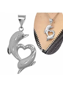 dupla-delfin-medal-csillogo-feher-arany-heim-ekszer-webaruhaz