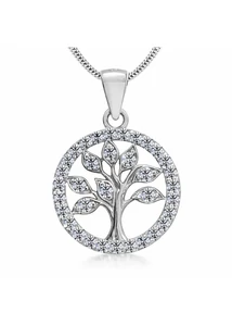 Ezüst életfa medál nyaklánc szett