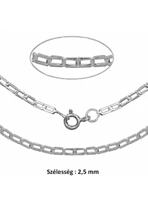 Fehér arany nyaklánc unisex, arany ékszer több hosszúságban