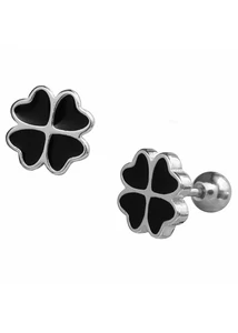 fekete-negylevelu-lohere-fulbevalo-menetes-zarral-ezust-heim-ekszer-webaruhaz