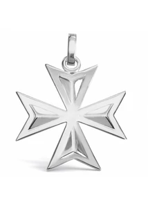 Nagy ezüst máltai kereszt medál a Heim Ékszer webáruháztól