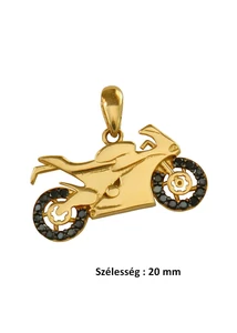 Motor medál, arany ékszer