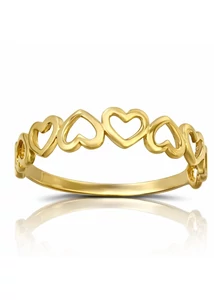 Sok szíves arany gyűrű a Heim Ékszer webáruháztól