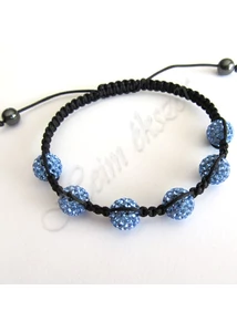 Shamballa Swarovski crystal karkötő