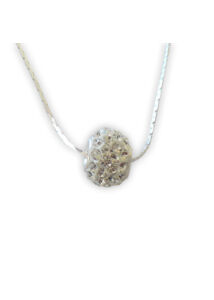 Swarovski kövekkel díszített csúszó medál ezüst nyaklánccal