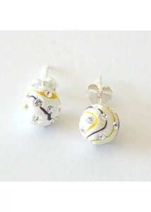 Swarovski crystal kövekkel díszített fülbevaló, ezüst ékszer Swarovski crystal kövekkel díszített fülbevaló, ezüst ékszer