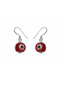 Shamballa Swarovski kövekkel díszített fülbevaló