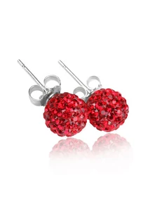 Shamballa Swarovski kövekkel díszített bedugós fülbevaló