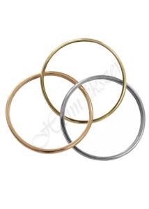 3 színű egybefonódó gyűrű Heim Ékszer webáruház