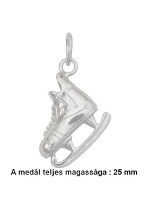 Hoki korcsolya, hoki kori medál, fehér arany ékszer