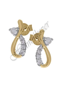 Egyedi arany fülbevaló, arany ékszer