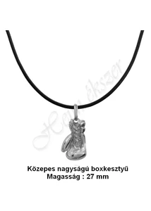 Boxkesztyű medál bőr nyaklánccal Heim Ékszer Webáruház
