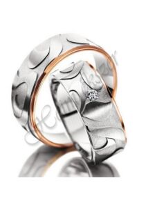 Egyedi karikagyűrű, jegygyűrű ( 73 ), arany ékszer