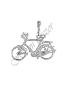 Ezüst bicikli, kerékpár medál, ezüst ékszer