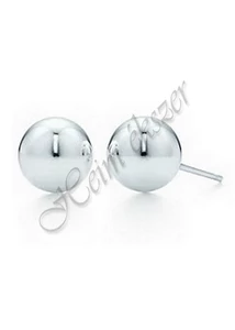 Ezüst ékszer,  ezüst gömb fülbevaló 10 mm 