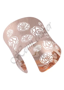 Rose arany színű mutatós ezüst karkötő, ezüst ékszer
