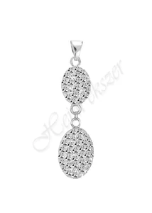 Swarovski kövekkel díszített ezüst medál Heim Ékszer webáruház2