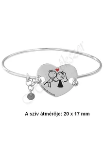 Szerelmes karkötő, ezüst ékszer