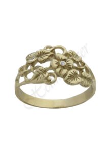 virágos arany gyűrű Heim Ékszer webáruház