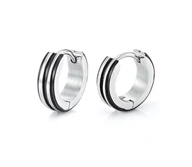 Férfi ezüst fülbevalók