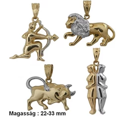 Arany horoszkóp medálok