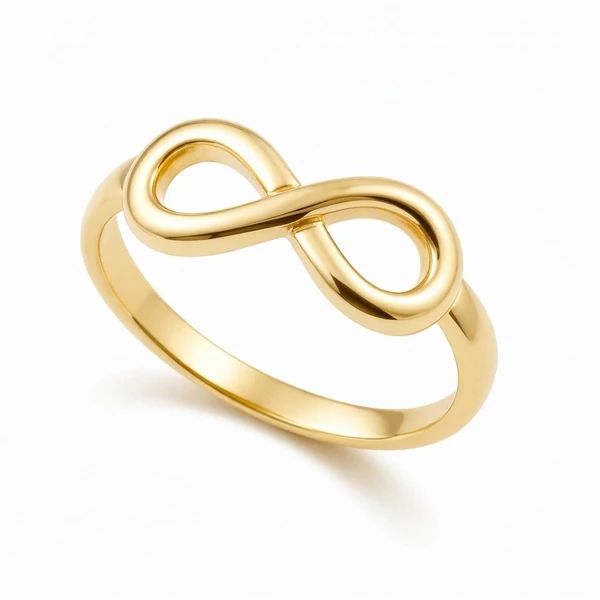 Arany végtelen jeles gyűrű a Heim Ékszer webáruháztól