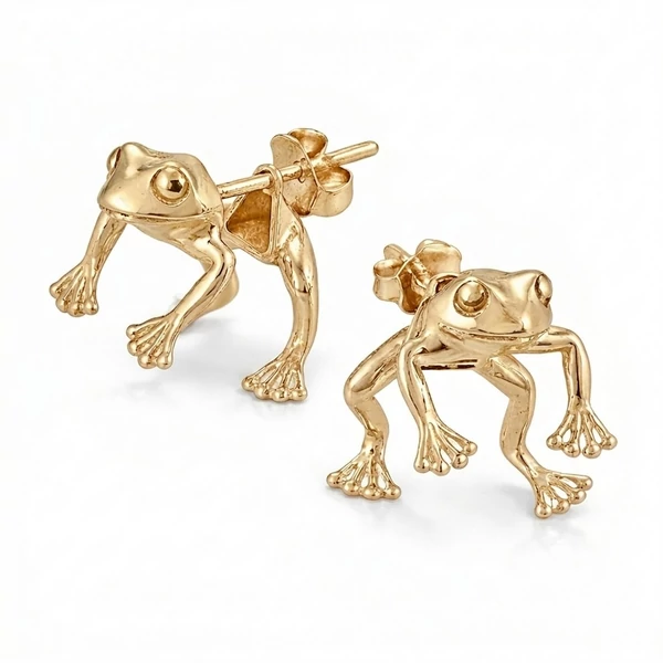 arany béka fülbevaló a Heim Ékszer kínálatában