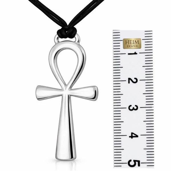 Minimalista ezüst ankh medál webshop termékfotó