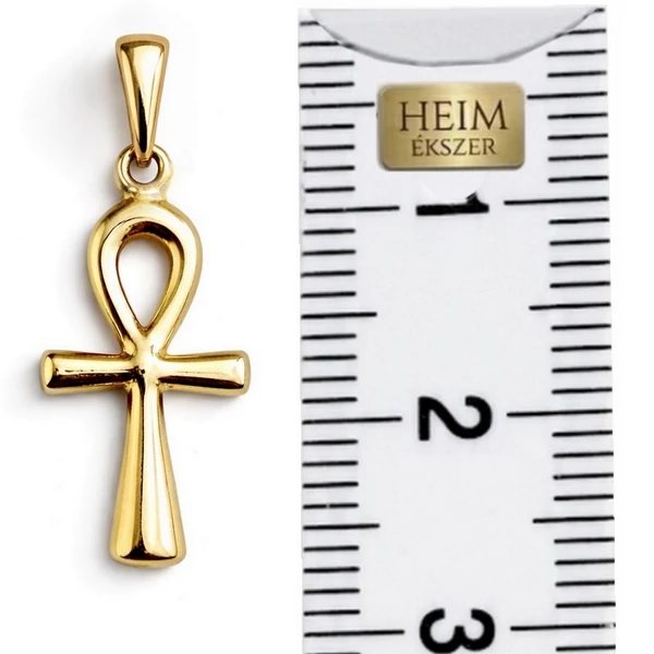 Fényes arany ankh medál webshop termékfotó