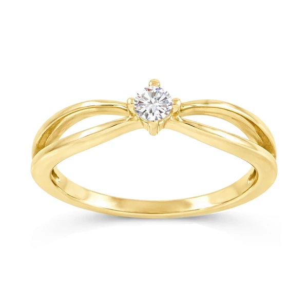 Arany gyűrű 1 köves Heim ékszer Webáruház