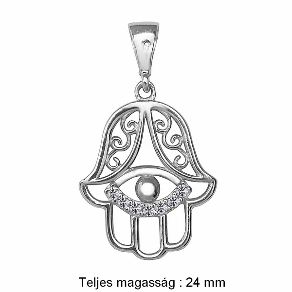 FATIMA KEZE MEDÁL, FEHÉR ARANY ÉKSZER 