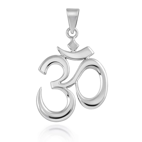 Fehér arany AUM ( ohm ) medál Heim Ékszer webáruház