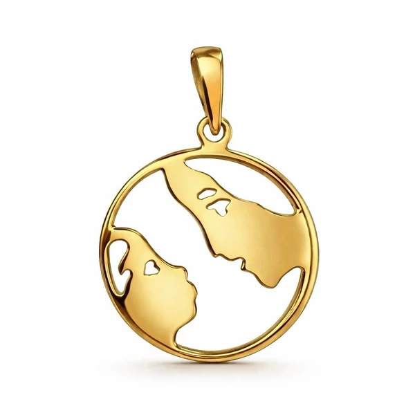 Anya gyermek arany medál minimalista stílusban a Heim Ékszer webáruházból