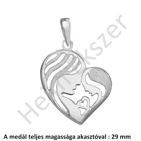 anya-gyermek-sziv-medal-feher-arany-heim-ekszer-webaruhaz